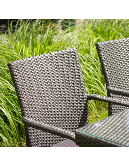 Ogrodowy zestaw mebli rattanowych PAISO Meven stół + 6 krzeseł - Zestawy mebli ogrodowych Ogrodowy zestaw mebli rattanowych PAISO Meven stół + 6 krzeseł 5902490745759 3