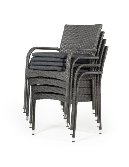 Ogrodowy zestaw mebli rattanowych PAISO Meven stół + 6 krzeseł - Zestawy mebli ogrodowych Ogrodowy zestaw mebli rattanowych PAISO Meven stół + 6 krzeseł 5902490745759 9