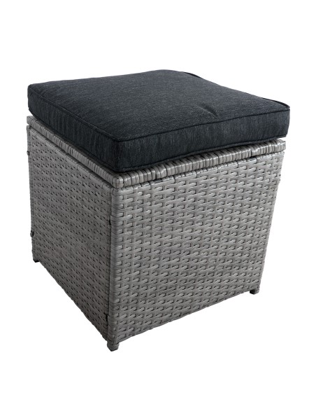 Luksusowy zestaw mebli PUERTO narożnik + stół + 2x pufa Meven 5905842511484 5