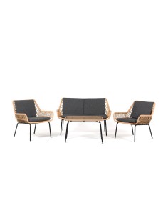 Komplet mebli ogrodowych TILBURG 2x fotel + sofa + stolik kawowy Meven 5902490745421 2