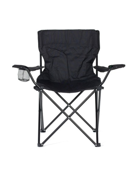 Składane krzesło turystyczne plażowe wędkarskie RICCO Meven, czarne 5905842511736 6