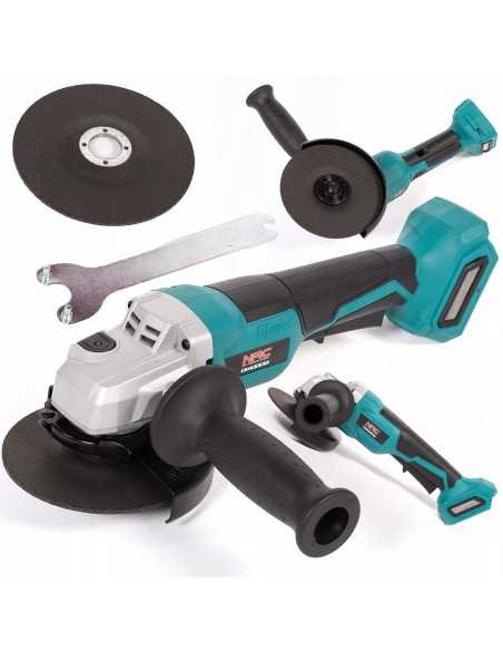 Akumulatorowa szlifierka kątowa z silnikiem bezszczotkowym  NAC AGE-125-BL-LI-20V - korpus 5902490787124