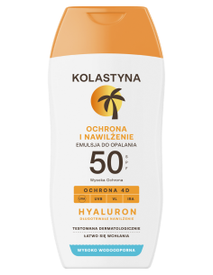 Nawilżająca emulsja do opalania Kolastyna SPF 50 150 ml 5900536355504