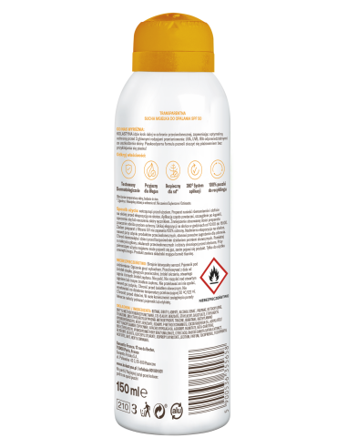 Transparentna sucha mgiełka ochronna Kolastyna SPF 50 150 ml 5900536355658 2