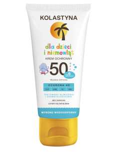Wysoko wodoodporny krem dla dzieci i niemowląt Kolastyna SPF 50 75 ml 5900536355412