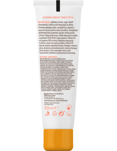 Ochronny krem do twarzy zapobiegający zmarszczkom Kolastyna Anti-Age SPF 50 50 ml 5900536355603 6