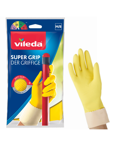 Antypoślizgowe rękawice Vileda Super Grip rozm. M 8001940003351