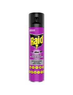 Spray uniwersalny na owady biegające i latające 400 ml + Raid Max przeciw owadom latającym w aerozolu 300 ml 5905718981168 2