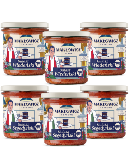 Zestaw gulasz segedyński + wiedeński Makłowicz i Synowie 6 szt 5905644030305