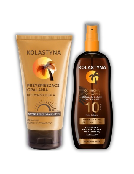 Przyspieszacz opalania + Olejek do opalania SPF10 Kolastyna 5900536355429