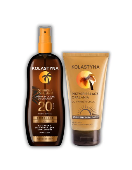 Przyspieszacz opalania + Olejek do opalania SPF20 Kolastyna 5900536355436