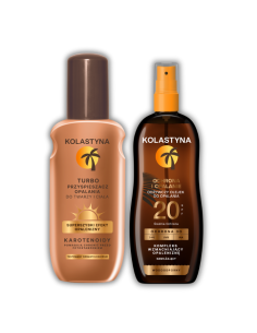 Turboprzyspieszacz opalania + Olejek do opalania SPF20 Kolastyna 5900536355436