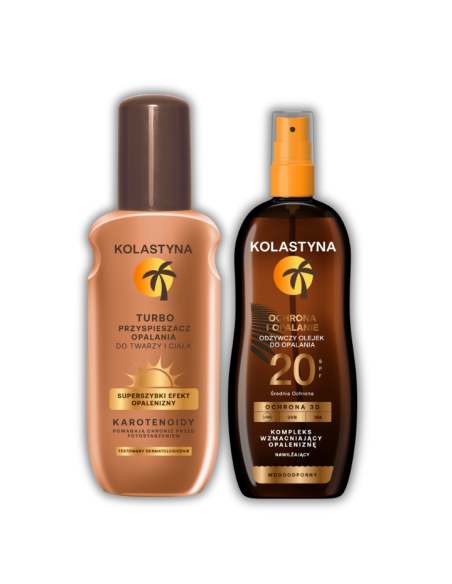 Turboprzyspieszacz opalania + Olejek do opalania SPF20 Kolastyna 5900536355436