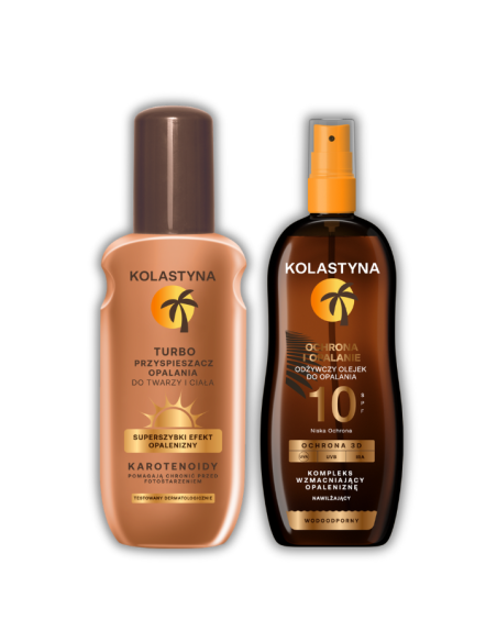 Turboprzyspieszacz opalania + Olejek do opalania SPF10 Kolastyna 5900536355429