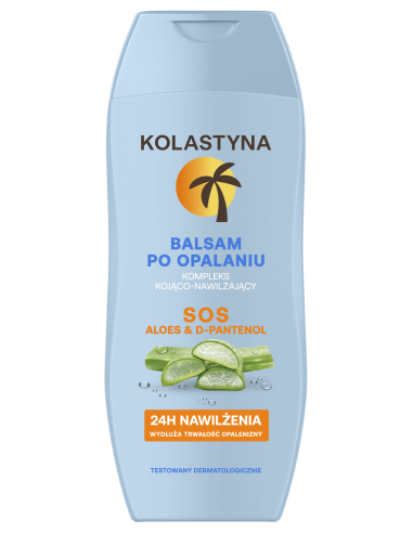 Zestaw po opalaniu Kolastyna Balsam SOS 200 ml + Maska w płachcie 20 ml 5900536355627 2