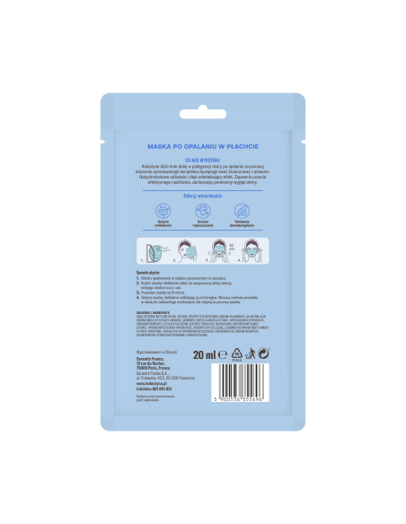 Zestaw po opalaniu Kolastyna Balsam SOS 200 ml + Maska w płachcie 20 ml 5900536355627 6
