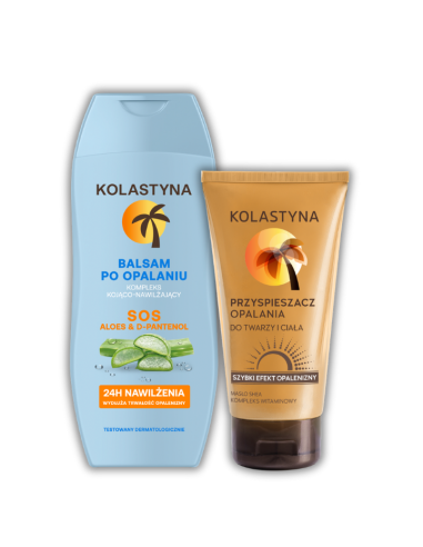 Kolastyna Balsam SOS 200 ml + Przyspieszacz opalania - Mleczka i kremy z filtrem