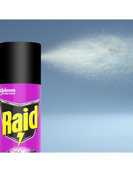 Uniwersalny aerozol na owady biegające i latające Raid 2x400 ml - Środki na komary i kleszcze Uniwersalny aerozol na owady biegające i latające Raid 2x400 ml 5000204203035 5