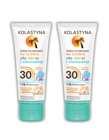 Ochronny krem dla dzieci i niemowląt SPF30 Kolastyna 2x75 ml 5900536315904