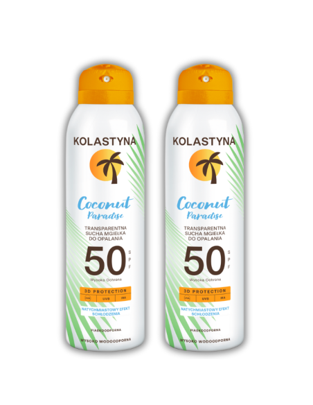 Transparentna sucha mgiełka ochronna SPF 50 Kolastyna 2x150 ml 5900536355658