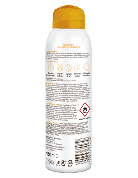 Transparentna sucha mgiełka ochronna SPF 50 Kolastyna 2x150 ml 5900536355658 5