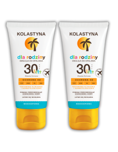 Rodzinna emulsja do opalania  SPF30 Kolastyna 2x80 ml 5900536355733