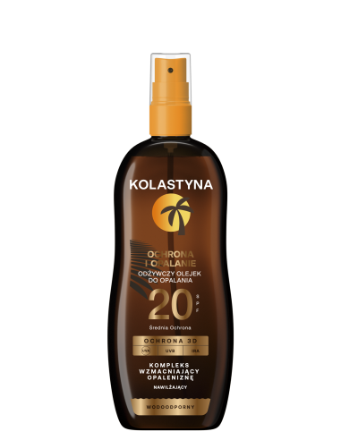 Ochronny olejek na słońce wzmacniający opaleniznę SPF20 Kolastyna 2x 150ml 5900536355436 2