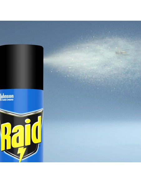 Owadobójczy spray przeciw muchom, komarom, osom i innym owadom latającym Raid 400 ml 8711800137873 5