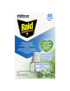 Skuteczny płyn owadobójczy do elektrofumigatora przeciw komarom Raid, zapas 5000204328714