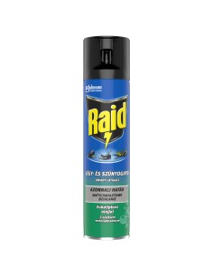 Eukaliptusowy spray przeciw owadom latającym, muchom, komarom, osom Raid, 400 ml 5000204876192