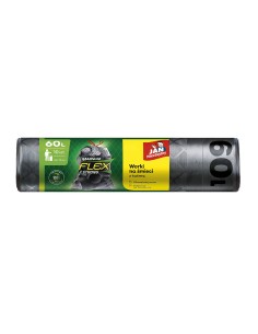 Mocne worki na śmieci 60L Magnum Flex & Strong Jan Niezbędny z taśmą 6x10 szt. 5900536104331 2