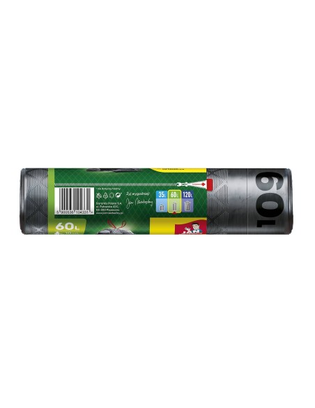 Mocne worki na śmieci 60L Magnum Flex & Strong Jan Niezbędny z taśmą 6x10 szt. - Worki na śmieci Mocne worki na śmieci 60L Magnum Flex & Strong Jan Niezbędny z taśmą 6x10 szt. 5900536104331 3