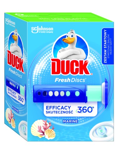 Żelowe krążki do toalety o zapachu morskim Duck Fresh Discs  3