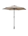 Przeciwsłoneczny parasol ogrodowy plażowy łamany Evelo Beżowy Meven 210 x 220 cm