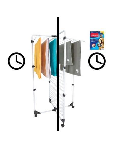 Ręcznik z mikrofibry dla psa i kota rozmiar M Vileda Pet Pro, 45x70 cm 4023103240247 8