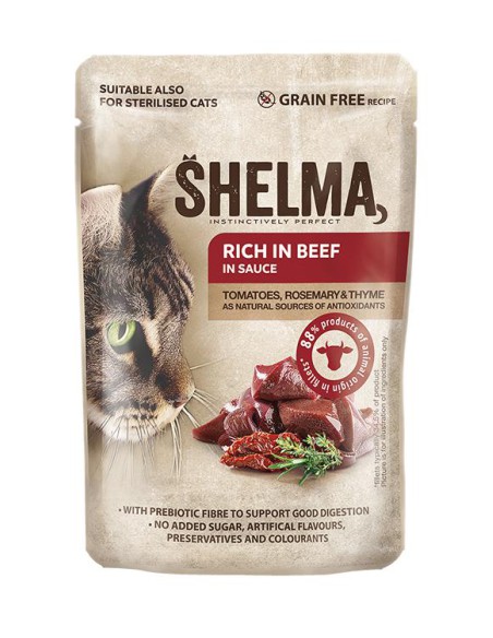 Zestaw bezzbożowych filecików dla kotów mix smaków Shelma, 4x85g - Mokra karma dla kota Zestaw bezzbożowych filecików dla kotów mix smaków Shelma, 4x85g 8595606406735 13