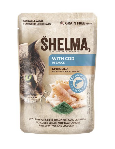 Zestaw bezzbożowych filecików dla kotów mix smaków Shelma, 4x85g - Mokra karma dla kota Zestaw bezzbożowych filecików dla kotów mix smaków Shelma, 4x85g 8595606406735 14