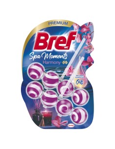 Zapachowa zawieszka do WC z olejkami eterycznymi Bref Wellness Harmony 2x50g 9000101587814