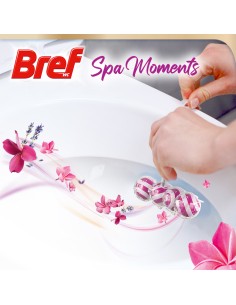 Zapachowa zawieszka do WC z olejkami eterycznymi Bref Wellness Harmony 2x50g 9000101587814 2