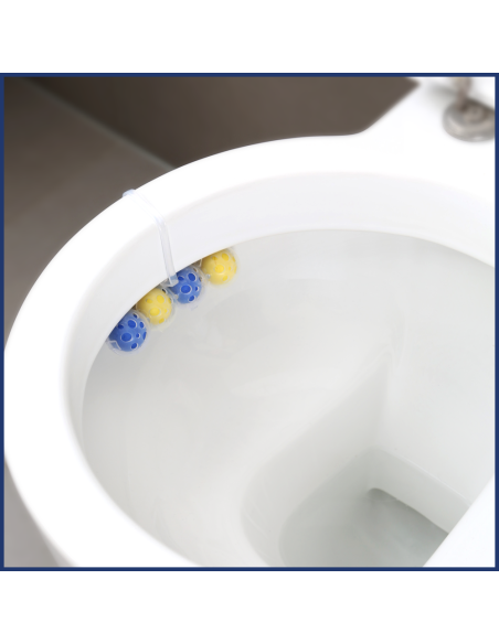 Zapachowe zawieszki do WC z efektem odświeżacza powietrza Bref Power Aktiv Lemon, 6x50g - Zawieszki i krążki do WC Zapachowe zawieszki do WC z efektem odświeżacza powietrza Bref Power Aktiv Lemon,  6x50g 9000101591965 7