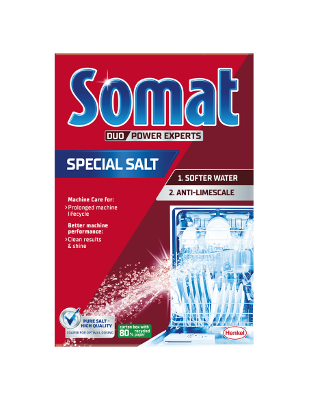 Duży zestaw Somat: sól do zmywarki 1,5 kg + nabłyszczacz 500 ml + środek czyszczący 250 ml + GRATIS - Środki do zmywania Duży zestaw Somat: sól do zmywarki 1,5 kg + nabłyszczacz 500 ml + środek czyszczący 250 ml + GRATIS 9000101369236 2