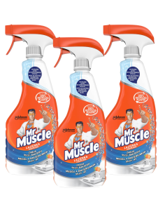 3x Płyn do czyszczenia łazienki i kabin prysznicowych o zapachu mandarynkowym Mr Muscle 3x0.5L 5000204183108