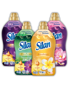 Płyn do płukania Silan Aromatherapy Lotus + Frangipani + Magnolia + Jungle 4x1364 ml 248 prań 9000101582604