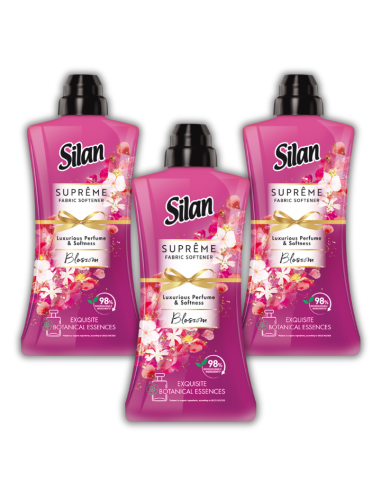 3x Delikatny płyn do płukania tkanin Silan Supreme Blossom 3x 1012 ml 138 prań - Płyny do płukania