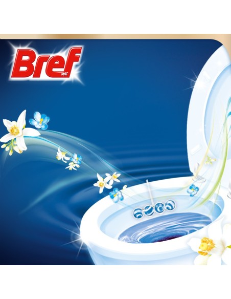 Odświeżające zawieszki do toalety Bref Wellness Serenity 6x50g - Zawieszki i krążki do WC Odświeżające zawieszki do toalety Bref Wellness Serenity 6x50g 9000101587968 3