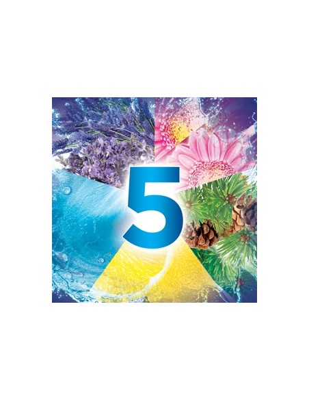 3x Zapachowe kostki do toalety Bref Power Aktiv Mix Sosna + Lawenda 12x50g 9000101317077 4