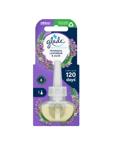 Wkład do elektrycznego odświeżacza powietrza Glade Tranquil Lavender & Aloe 20ml - Odświeżacze elektryczne