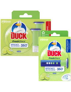 Limonkowe krążki żelowe do WC Duck Fresh Discs Zestaw startowy + Zapas 5000204608618