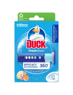 Duży zestaw do czyszczenia toalety Duck o zapachu morskim - krążki żelowe + zapas + żel czyszczący 5000204338959 2