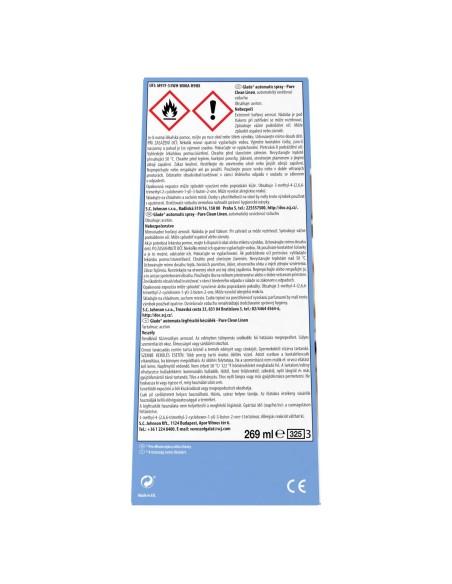 Automatyczny odświeżacz powietrza Glade® automatic spray - Pure Clean Linen + zapas 5000204073836 3